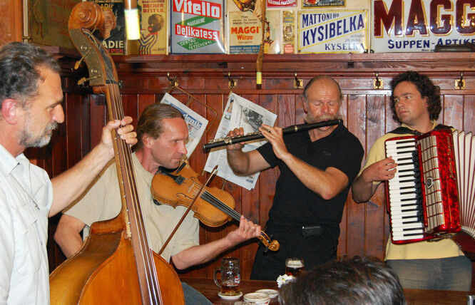 Musicians in Prague, Czech Republic