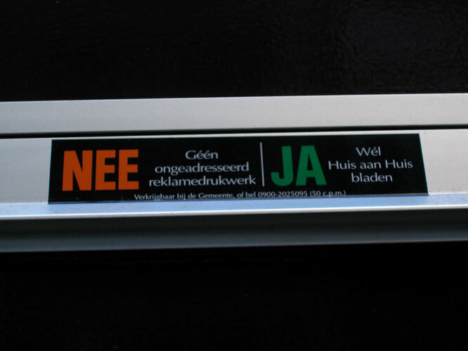 Junk Mail Sign, Netherlands
