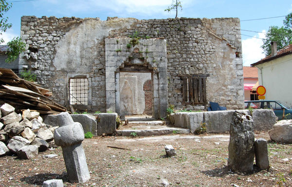 Bombed-out mosque, Nevesinje, Bosnia-Herzegovina