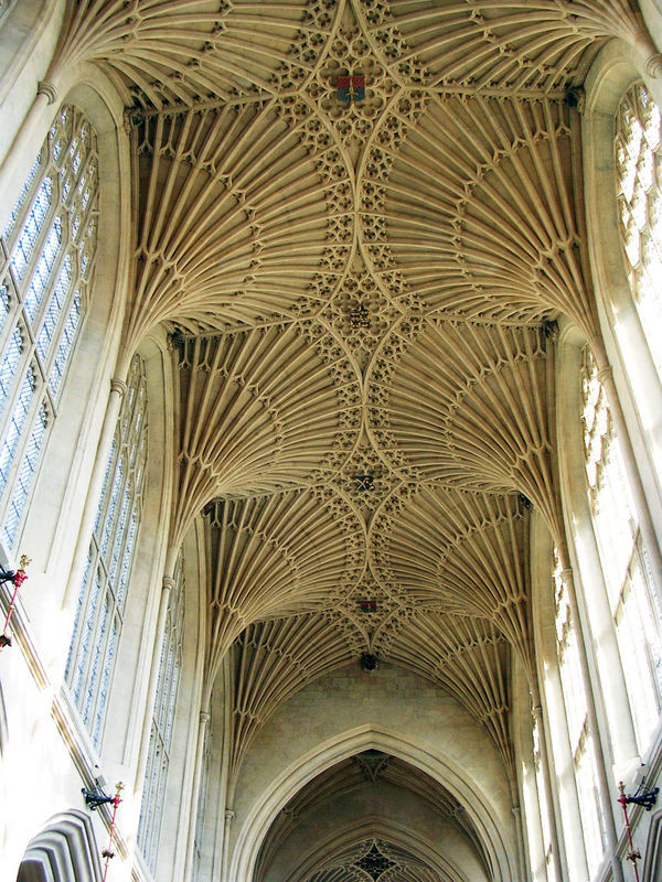 Ceiling of Bath Abbey, Bath, England