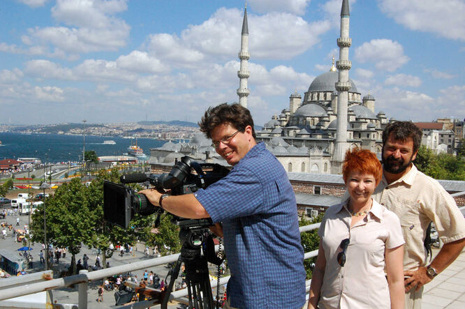 Rick's TV crew in Istanbul
