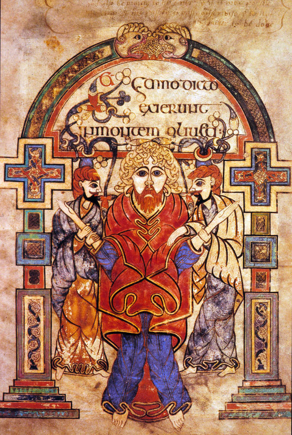 Detail from Book of Kells, Dublin, Ireland