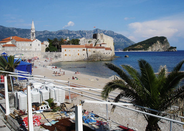 Beach in Budva, Montenegro