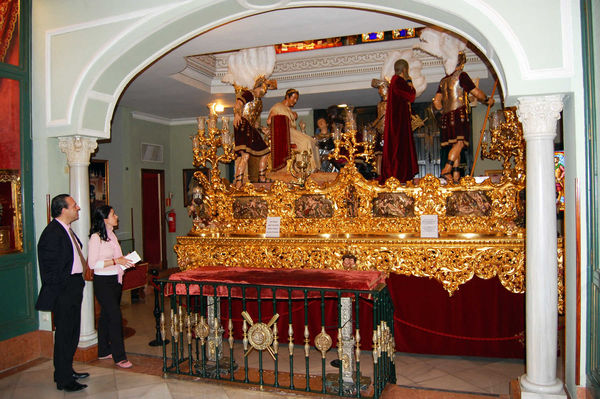 Semana Santa parade float, Sevilla, Spain