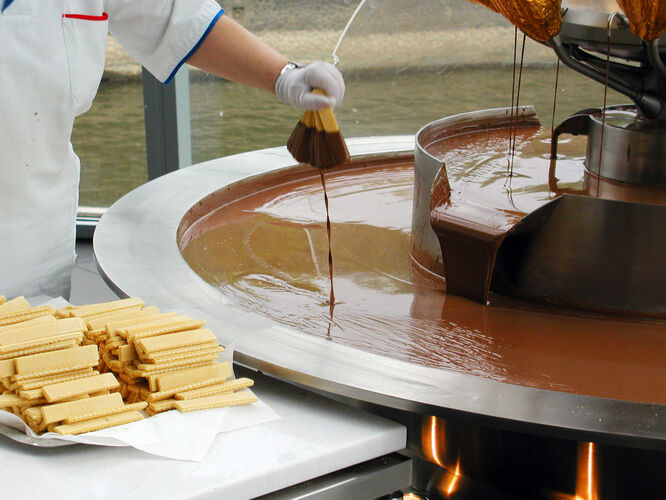 Demonstration at Chocolate Museum, Cologne, Germany