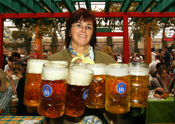 Oktoberfest waitress, Munich, Germany