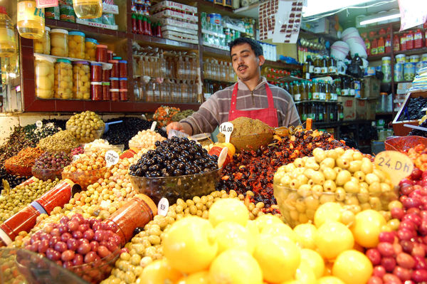 Olive Shop, Tangier, Morocco