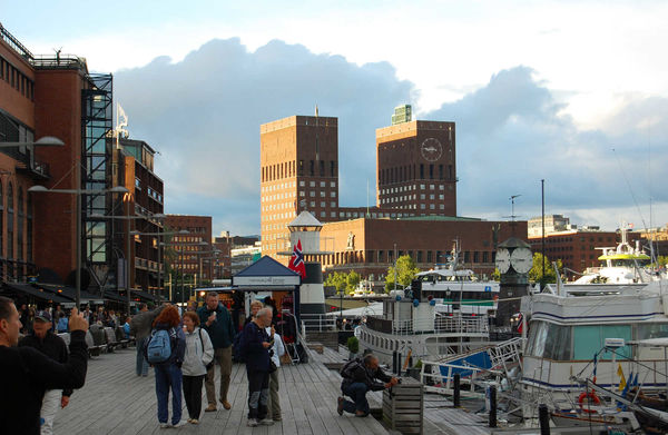 Harbor promenade, Oslo, Norway