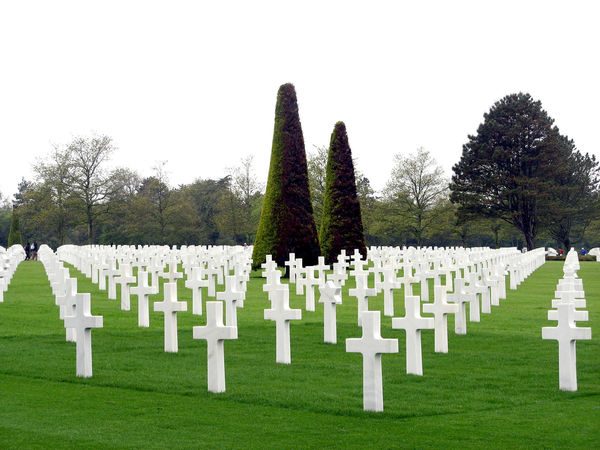 American Cemetery at Omaha Beach, Normandy, France
