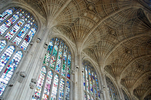 Ceiling of King's College Chapel, Cambridge, England