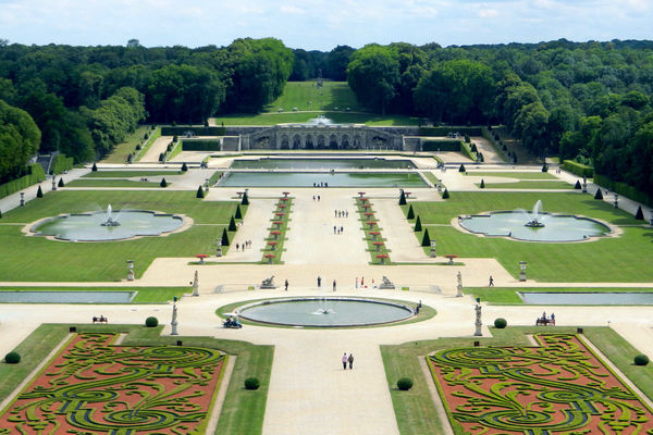 View of Gardens, Vaux-le-Vicomte, France