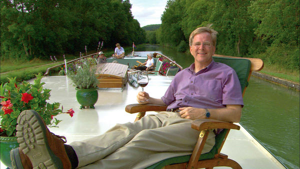 Rick Steves on River Barge, Burgundy, France