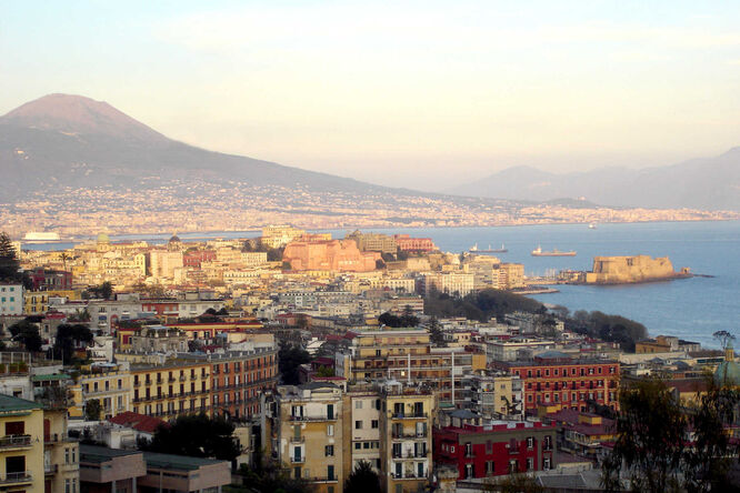 Mt. Vesuvius and Naples