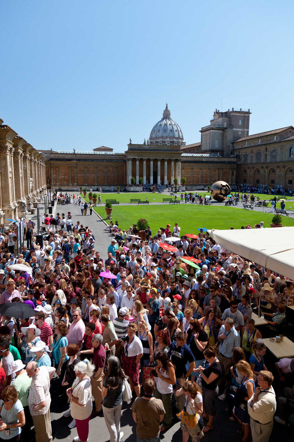 Vatican Museums courtyard, Vatican City, Rome, Italy