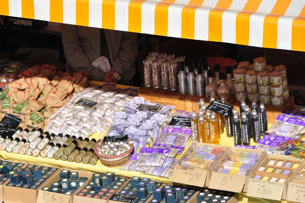 Soap and herbs for sale, Nice, France