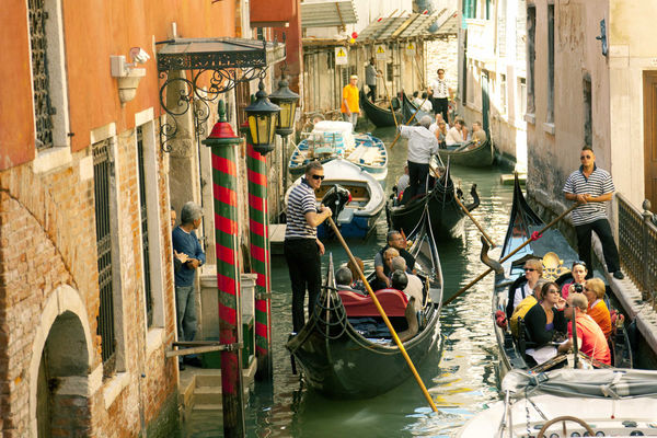 Gondolas in Venice, Italy