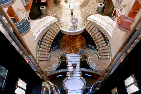 Interior Stairway, Cruise Ship