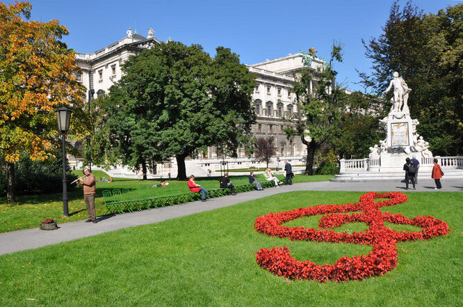 Mozart statue, Burggarten, Vienna