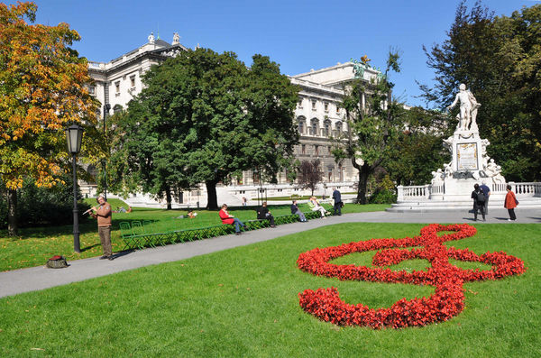 Mozart statue, Burggarten, Vienna, Austria