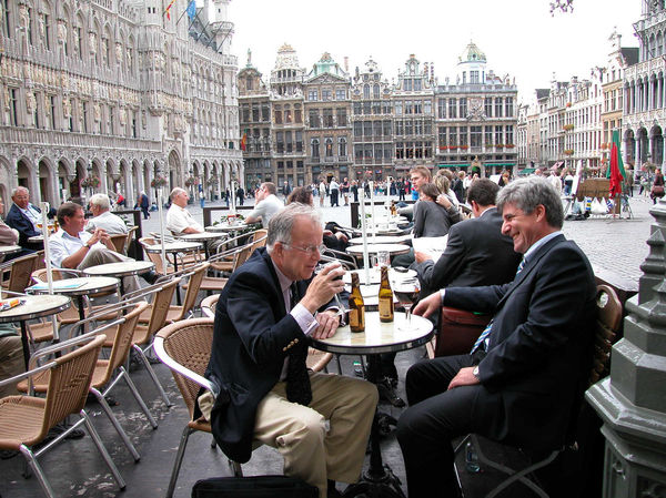 Café on Grand Place / Grote Markt, Brussels, Belgium