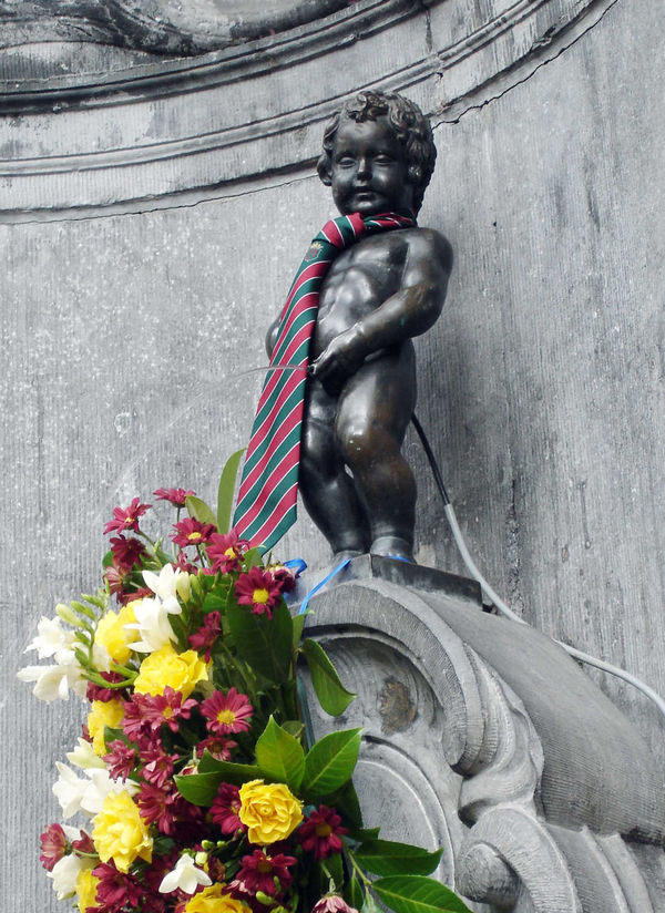 Manneken Pis Statue, Brussels, Belgium
