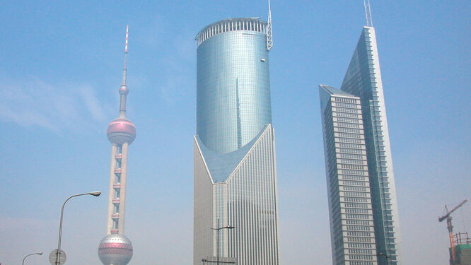 Skyscrapers in Shanghai, China