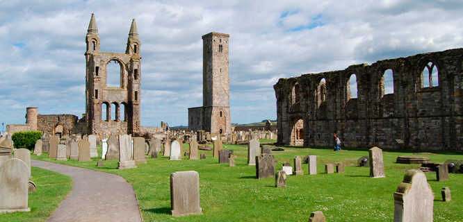Cathedral ruins, St. Andrews, Scotland
