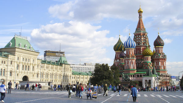 St. Basil's Cathedral and Red Square, Moscow, Russia