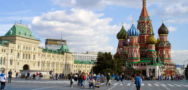 St. Basil's Cathedral and Red Square, Moscow, Russia