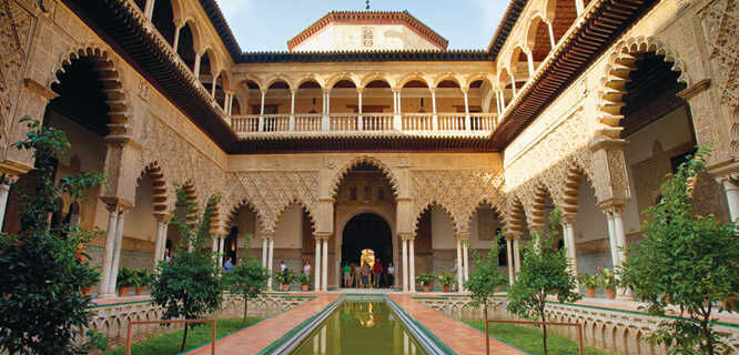 Courtyard of the Maidens, Alcázar, Sevilla, Spain