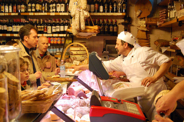 Artisan deli, Siena, Italy