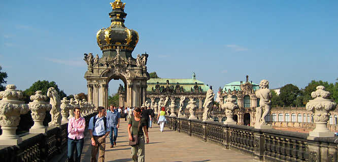 Crown Gate, Zwinger palace, Dresden, Germany