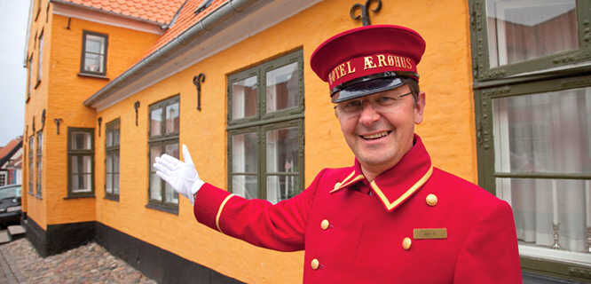 Hotel staffer, Ærøskøbing, Denmark