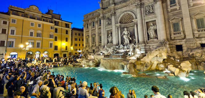 Europe 14 Day Tour Trevi Fountain Rome 2014 