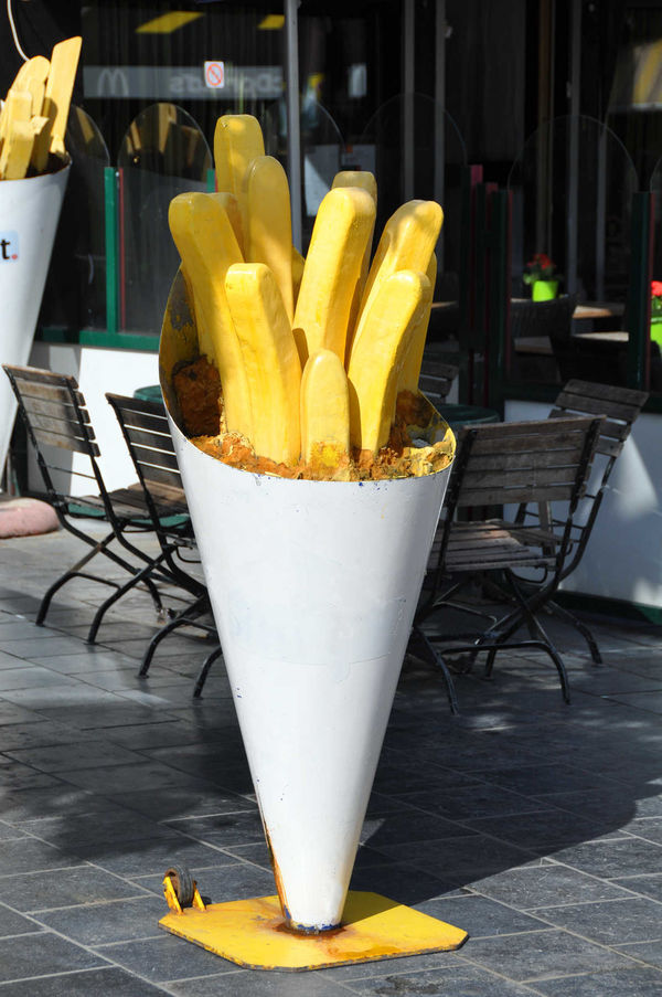 Big frites, Bruges, Belgium