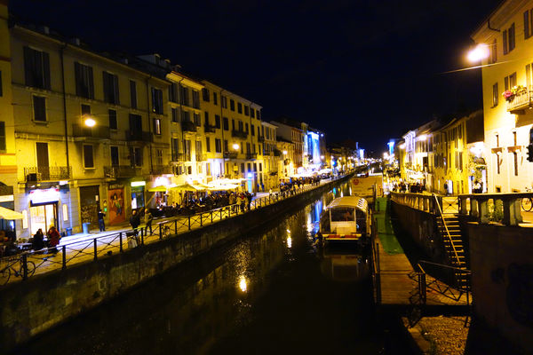 Naviglio Grande canal, Milan, Italy