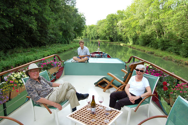 Barge cruise, Burgundy, France