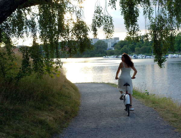 Djurgården bike ride, Stockholm, Sweden