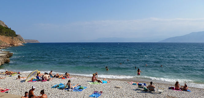 Arvanitia Beach, Nafplio, Greece