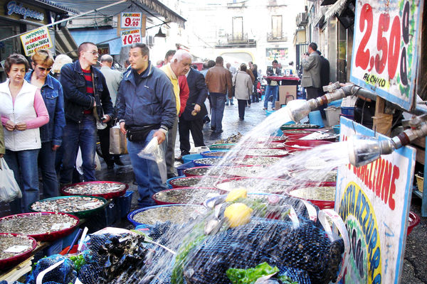 Porta Nolana fish market, Naples, Italy