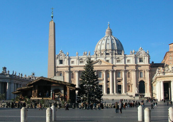 St. Peter's Square at Christmastime, Vatican City