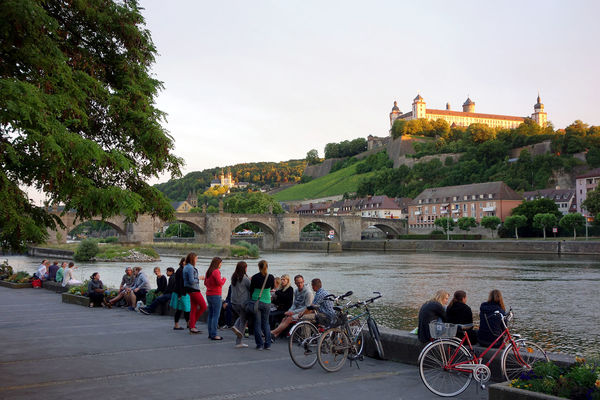 Old Main Bridge and Marienberg Fortress, Würzburg, Germany