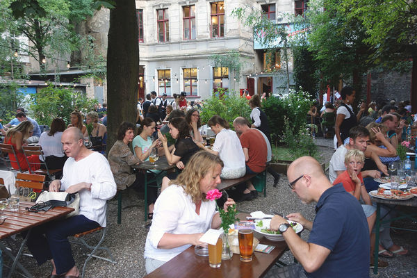 Gipsy Restaurant outside Clärchens Ballhaus, Berlin, Germany