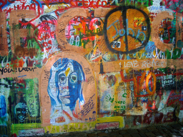 Lennon Wall, Prague, Czech Republic
