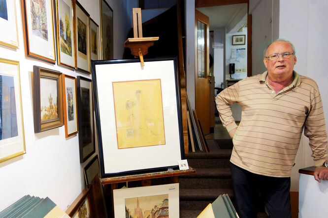 Etcher's atelier, Rothenburg ob der Tauber, Germany