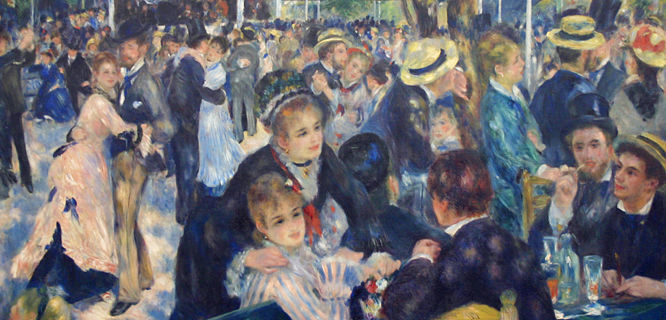 'Bal du Moulin de la Galette'  (Pierre-Auguste Renoir), Orsay Museum, Paris, France