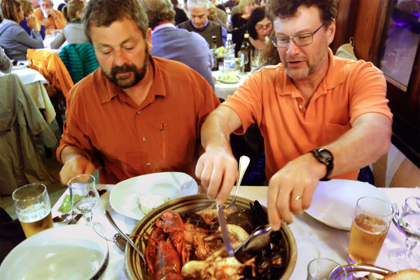 Seafood dinner, Vernazza (Cinque Terre), Italy