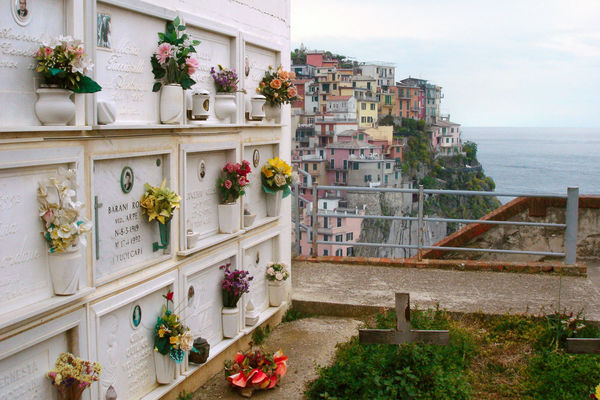 Hilltop cemetery, Manarola (Cinque Terre), Italy