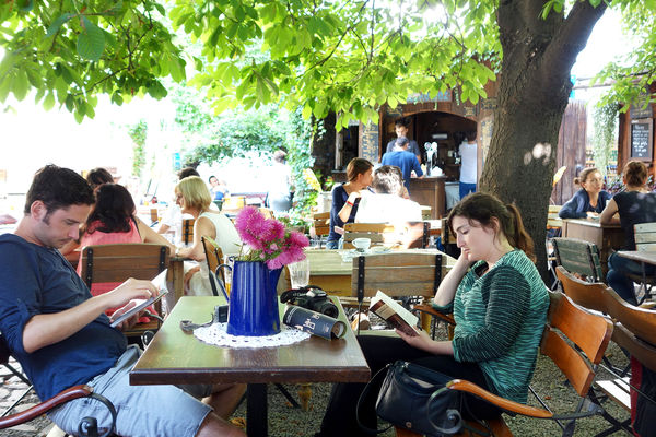 Café in Kazimierz district, Kraków