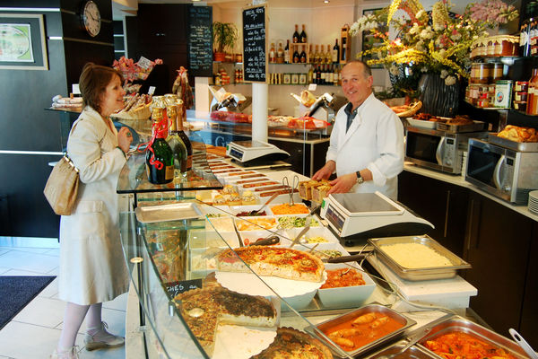 Traiteur in Montmartre neighborhood, Paris, France